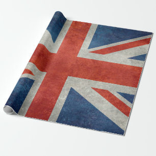 Papier Cadeau Drapeau BRITANNIQUE d'Union Jack dans de rétros