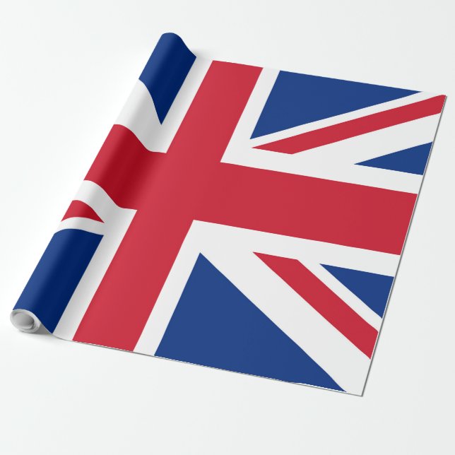 Papier Cadeau Drapeau britannique Royal Union Jack (Déroulé)