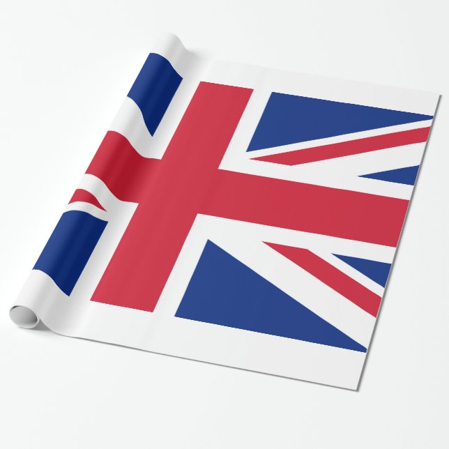 Papier Cadeau Drapeau britannique Union Jack (Déroulé)