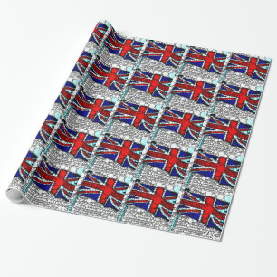 Papier Cadeau Drapeau britannique Union Jack moderne