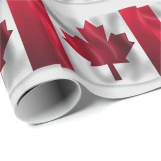 Papier Cadeau Drapeau canadien
