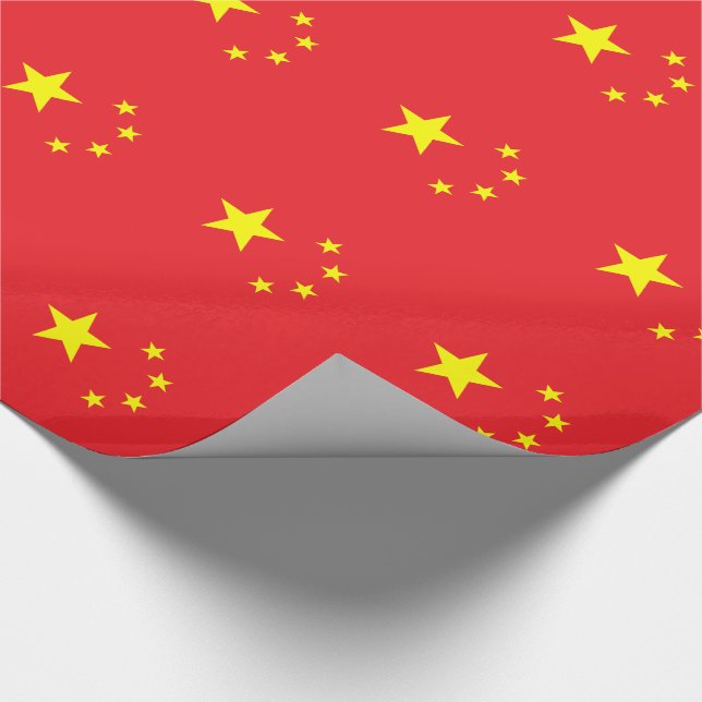 Papier Cadeau Drapeau chinois (Coin)