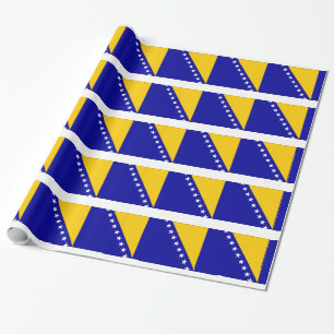 Papier Cadeau Drapeau de Bosnie-Herzégovine