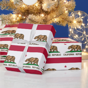 Papier Cadeau Drapeau de Californie cadeaux de Californie Améri
