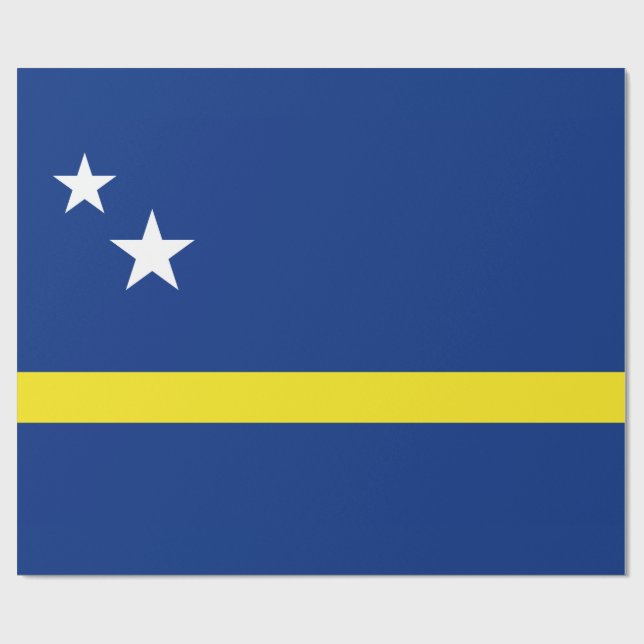 Papier Cadeau Drapeau de Curaçao (Plat)