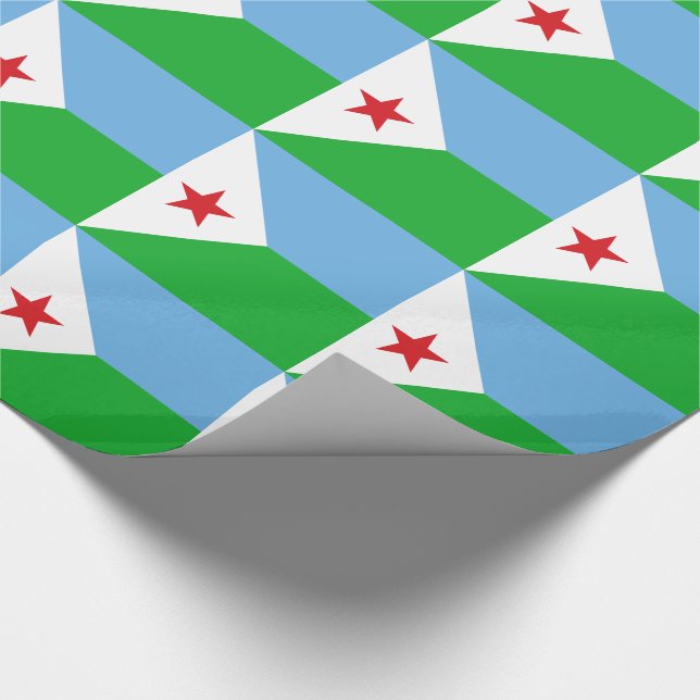 Papier Cadeau Drapeau de Djibouti (Coin)