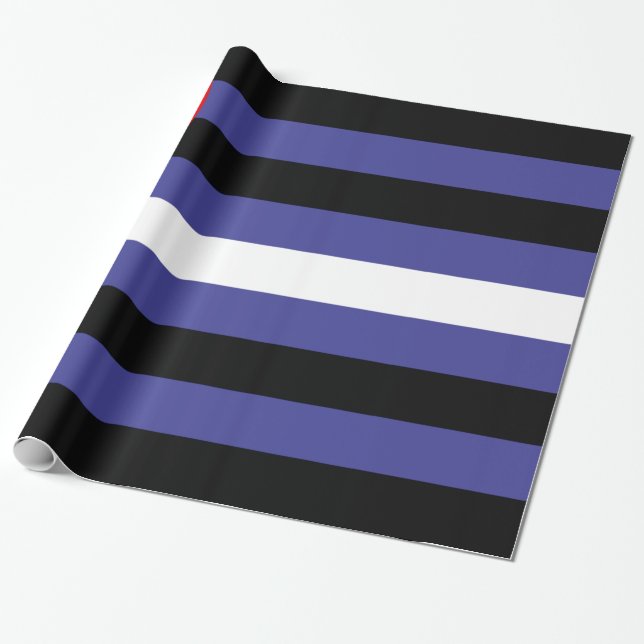 Papier Cadeau Drapeau de fierté cuir (Déroulé)