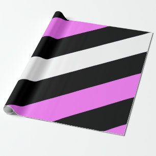Papier Cadeau Drapeau de fierté de fille de cuir