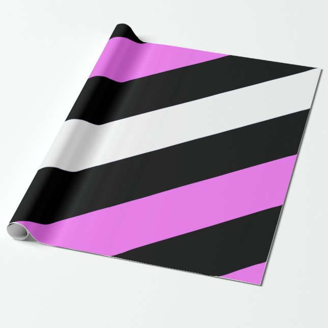 Papier Cadeau Drapeau de fierté de fille de cuir (Déroulé)