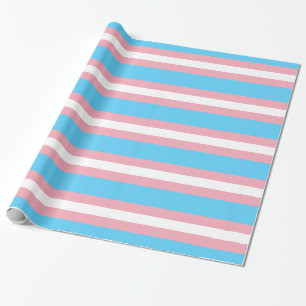 Papier Cadeau Drapeau de fierté de transsexuel - arc-en-ciel de