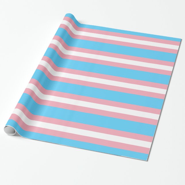 Papier Cadeau Drapeau de fierté de transsexuel - arc-en-ciel de (Déroulé)