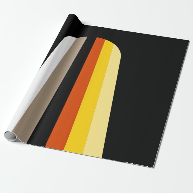 Papier Cadeau Drapeau de fierté des cheveux longs (Déroulé)