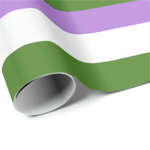 Papier Cadeau Drapeau de fierté genderqueer