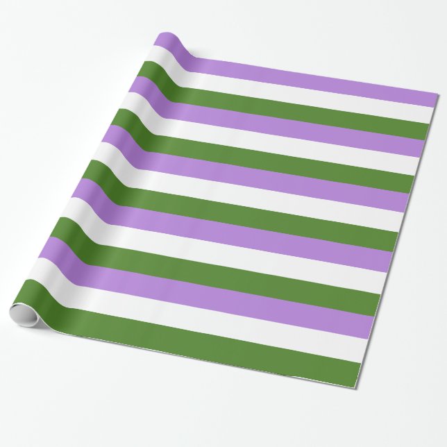 Papier Cadeau Drapeau de fierté genderqueer (Déroulé)