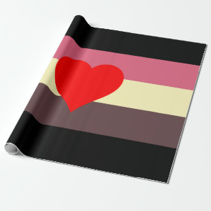 Papier Cadeau Drapeau de fierté grasse