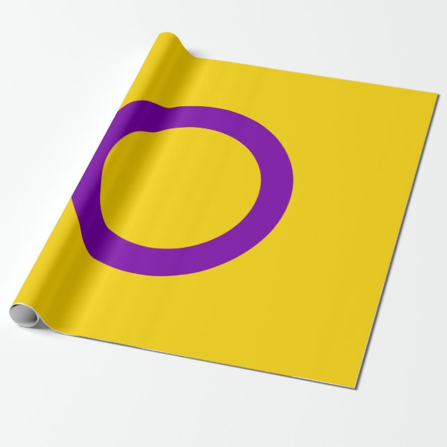 Papier Cadeau Drapeau de fierté intersexe (Déroulé)