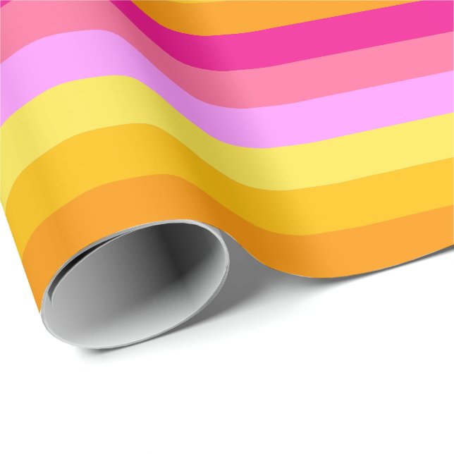 Papier Cadeau Drapeau de fierté lesbienne (Aube) (Coin rond)