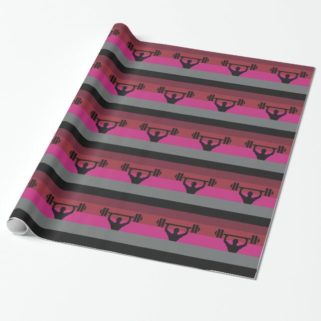PAPIER CADEAU DRAPEAU DE FIERTE MUSCULAIRE (Déroulé)
