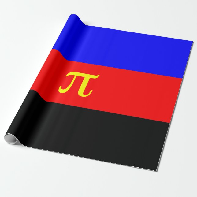 Papier Cadeau Drapeau de fierté polyamoureuse (Déroulé)