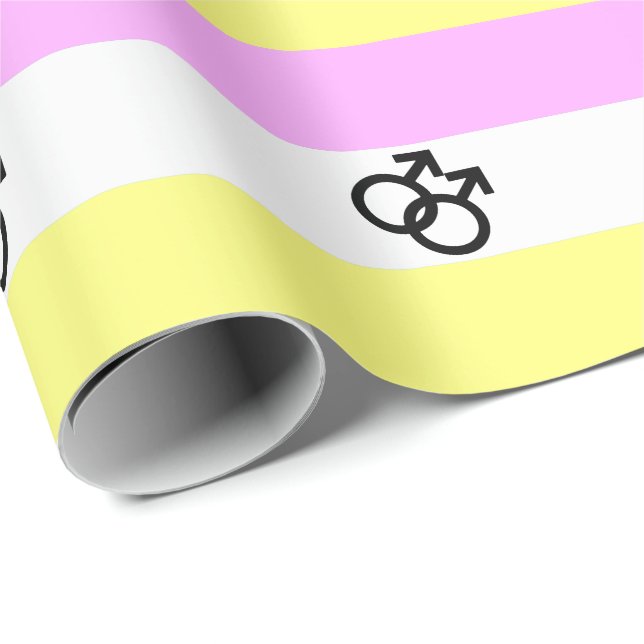 Papier Cadeau Drapeau de fierté Twink (Coin rond)