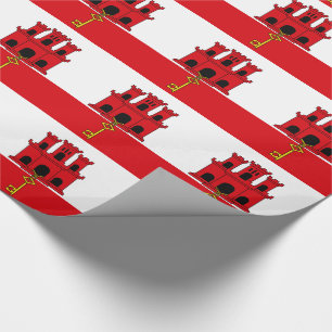 Papier Cadeau Drapeau de Gibraltar