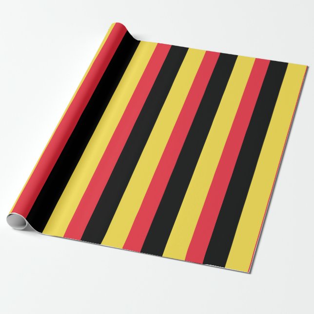 Papier Cadeau Drapeau de la Belgique (Déroulé)
