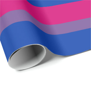 Papier Cadeau Drapeau de la fierté bisexuelle