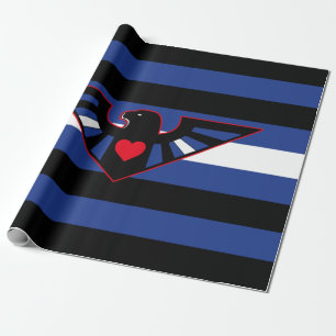 Papier Cadeau Drapeau de la Fierté d'aigle en cuir