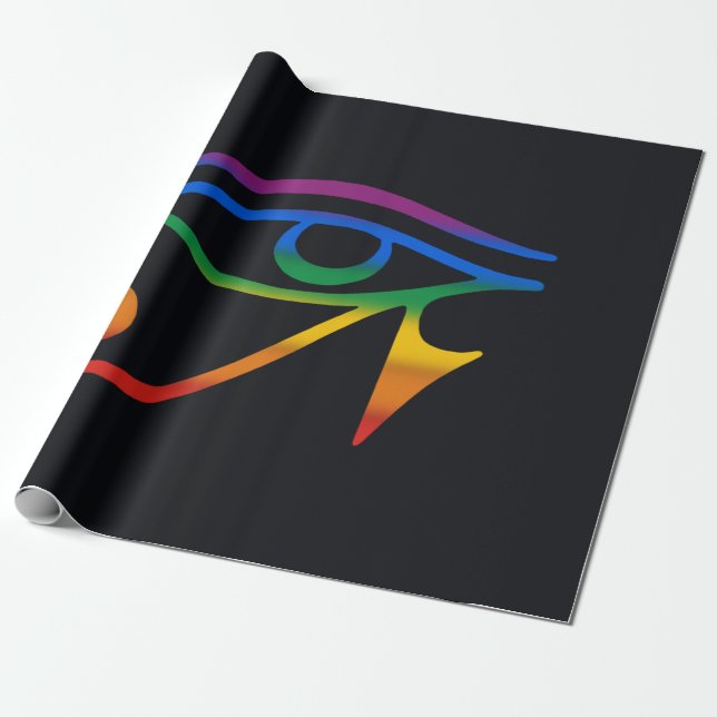 Papier Cadeau Drapeau de la fierté gay goth (Déroulé)