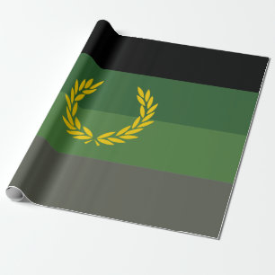 Papier Cadeau Drapeau de la fierté militaire uniforme