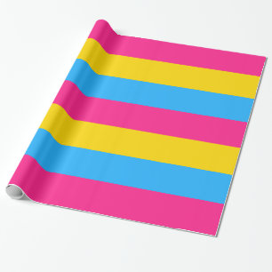 Papier Cadeau Drapeau de la fierté Pansexual