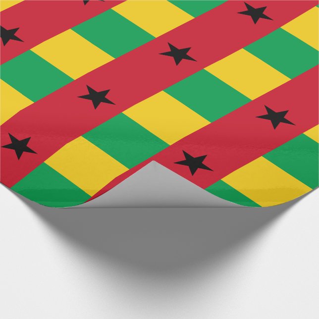 Papier Cadeau Drapeau de la Guinée Bissau (Coin)