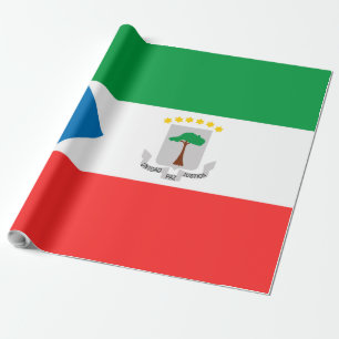 Papier Cadeau Drapeau de la Guinée équatoriale