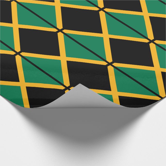 Papier Cadeau Drapeau de la Jamaïque (Coin)