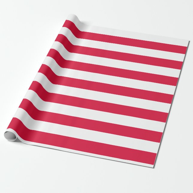 Papier Cadeau Drapeau de la Pologne (Déroulé)