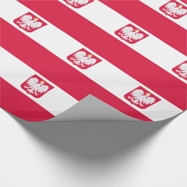 Papier Cadeau Drapeau de la Pologne (Coin)