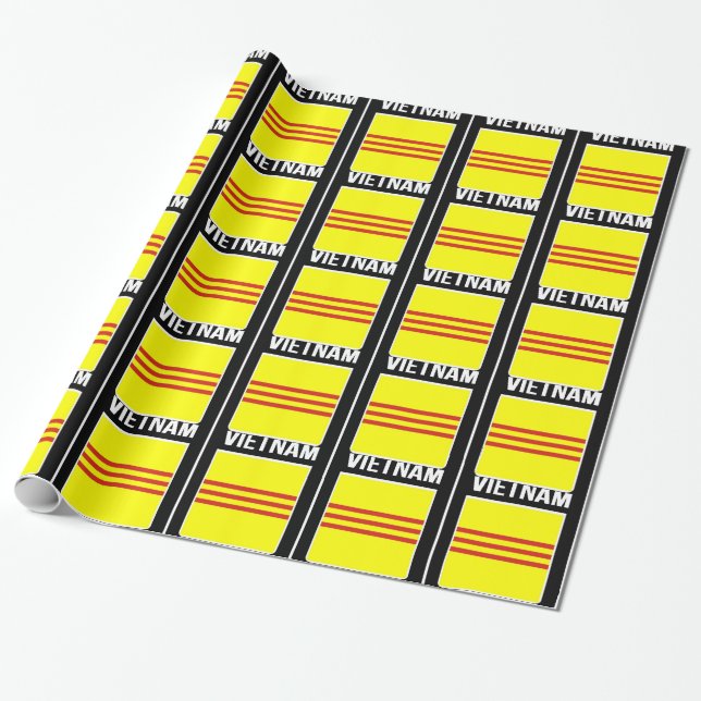 Papier Cadeau Drapeau de la République du đỏ de sọc de Ba de (Déroulé)