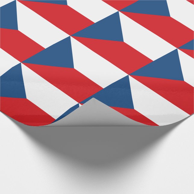 Papier Cadeau Drapeau de la République tchèque (Coin)