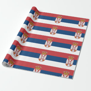 Papier Cadeau Drapeau de la Serbie