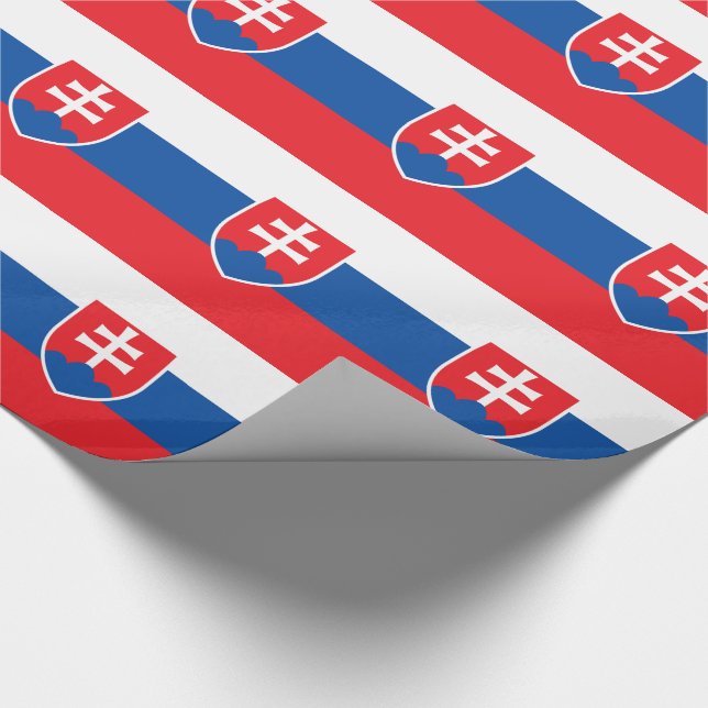 Papier Cadeau Drapeau de la Slovaquie (Coin)