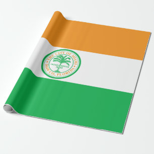 Papier Cadeau Drapeau de la ville de Miami (Floride)