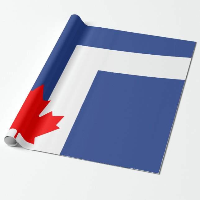 Papier Cadeau Drapeau de la ville de Toronto (Canada) (Déroulé)