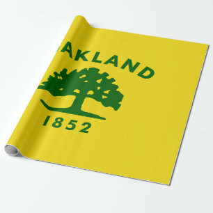Papier Cadeau Drapeau de la ville d'Oakland (Californie)