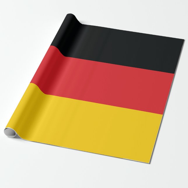 Papier Cadeau Drapeau de l'Allemagne (Déroulé)