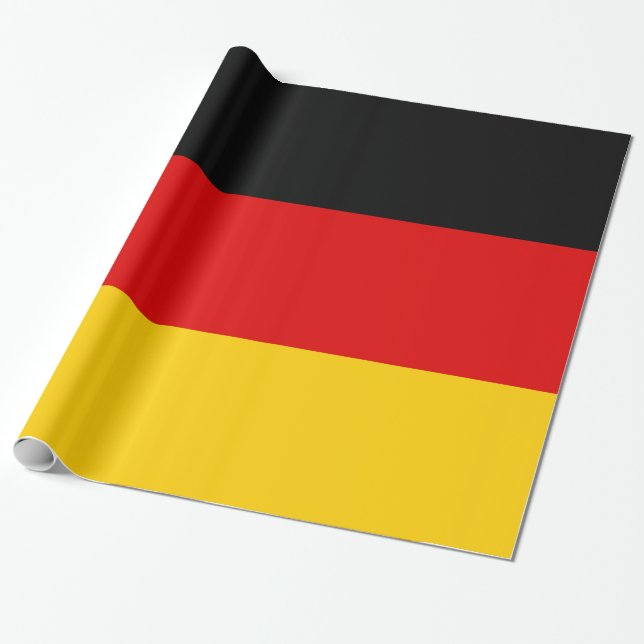 Papier Cadeau Drapeau de l'Allemagne - Deutschland (Déroulé)