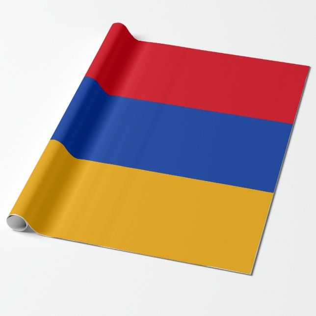 Papier Cadeau Drapeau de l'Arménie (Déroulé)