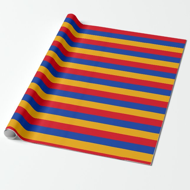 Papier Cadeau Drapeau de l'Arménie (Déroulé)