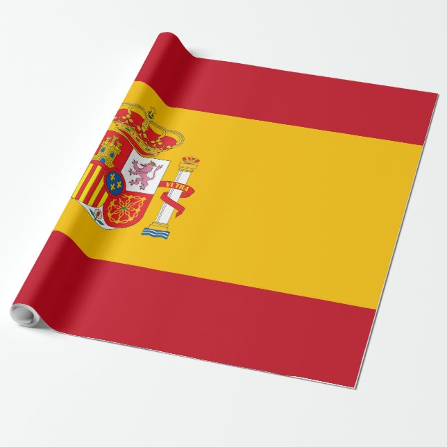 Papier Cadeau Drapeau de l'Espagne (Déroulé)