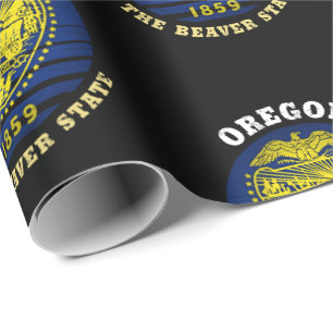 Papier Cadeau Drapeau de l'État de la Beaverton de l'Oregon