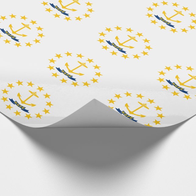 Papier Cadeau Drapeau de l'État de Rhode Island (Coin)
